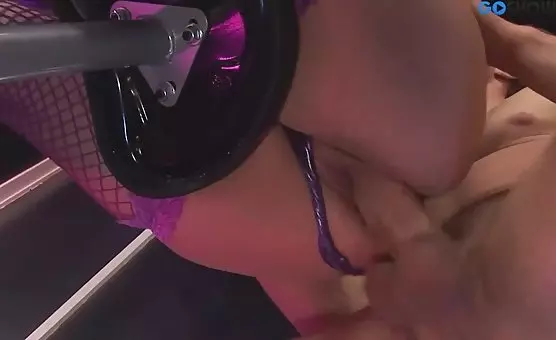 Naughty Girl Gives Loud Blowjob While Brunette Watches